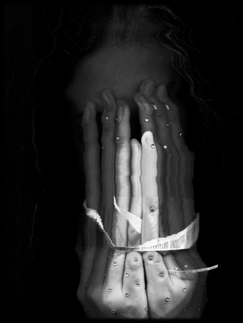 Blind Stars — wrapped hands, detail.